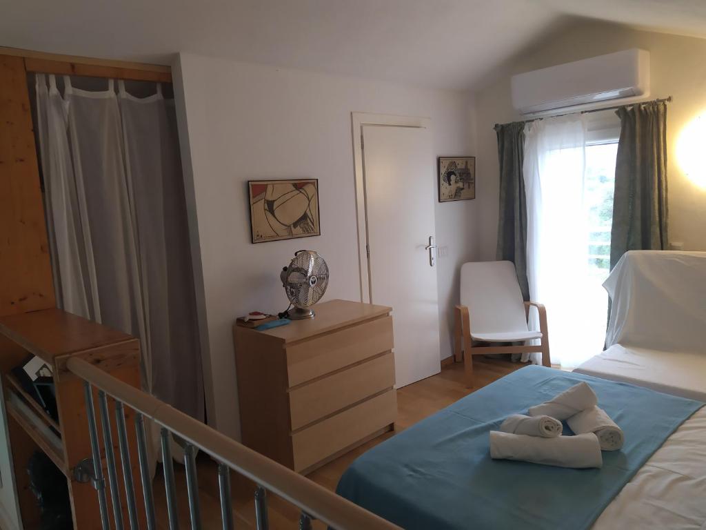 Postel nebo postele na pokoji v ubytování Ambra