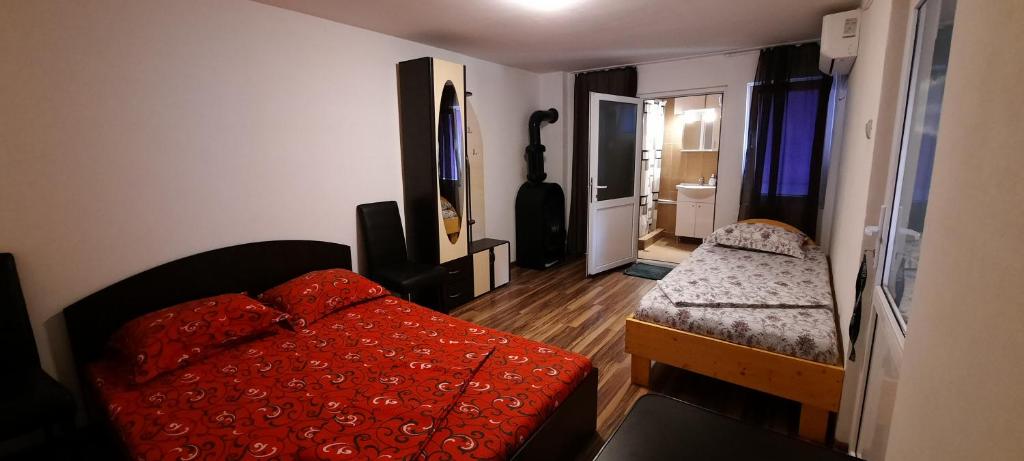 Postel nebo postele na pokoji v ubytování Telteu Florian
