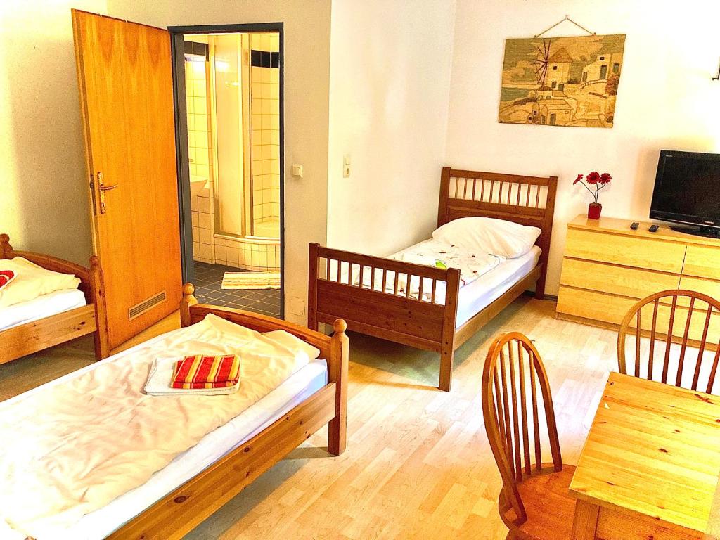 Posteľ alebo postele v izbe v ubytovaní Apartment Liesingbach
