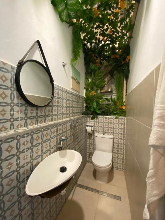 Koupelna v ubytování Tenerife Art Hostel