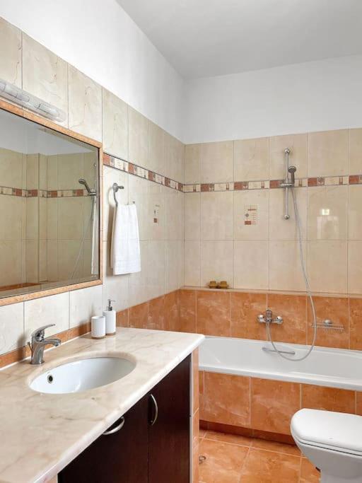 A bathroom at FLAT 45