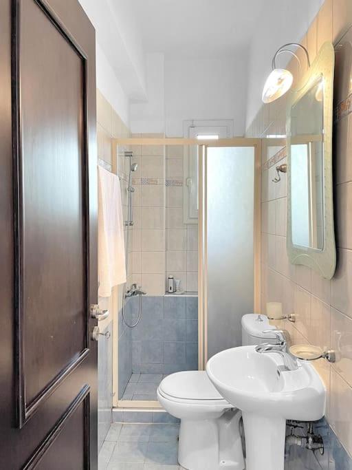 A bathroom at FLAT 45