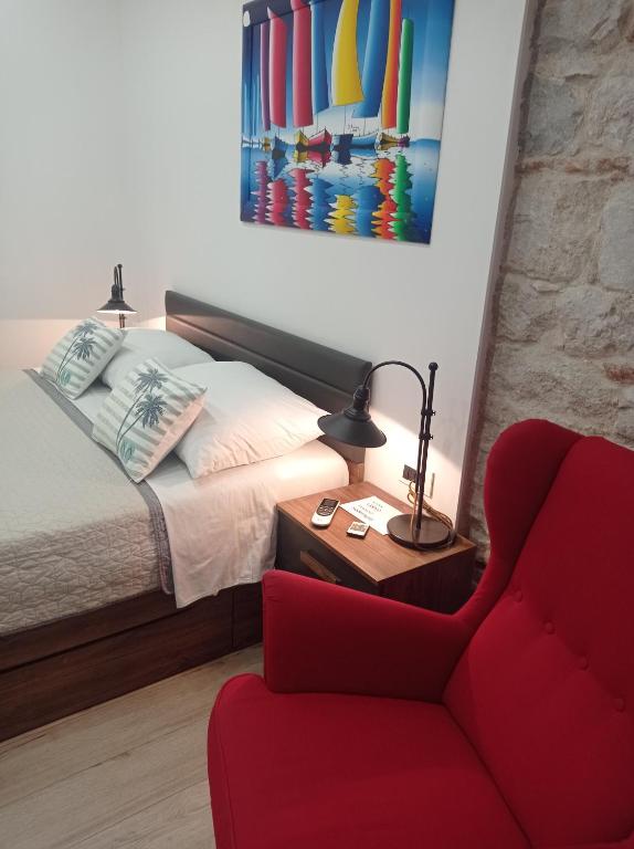 Postel nebo postele na pokoji v ubytování Apartment and Room Perfect Dream in Split