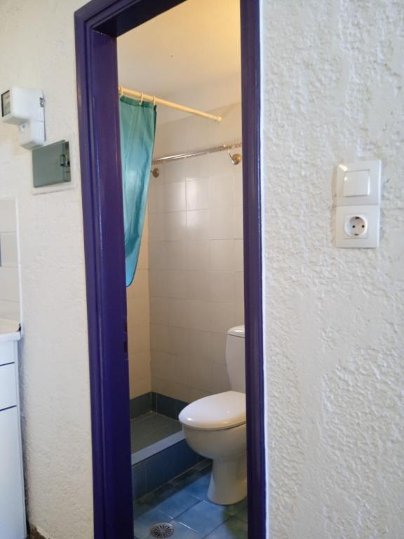 Koupelna v ubytování Nefeli Hotel Leros
