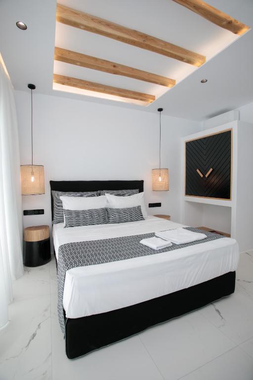 Posteľ alebo postele v izbe v ubytovaní Black Concept Maisonette