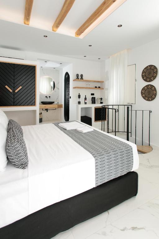 Posteľ alebo postele v izbe v ubytovaní Black Concept Maisonette