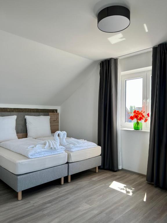 Postel nebo postele na pokoji v ubytování Hotel Ocean