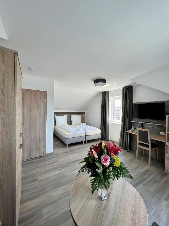 Postel nebo postele na pokoji v ubytování Hotel Ocean