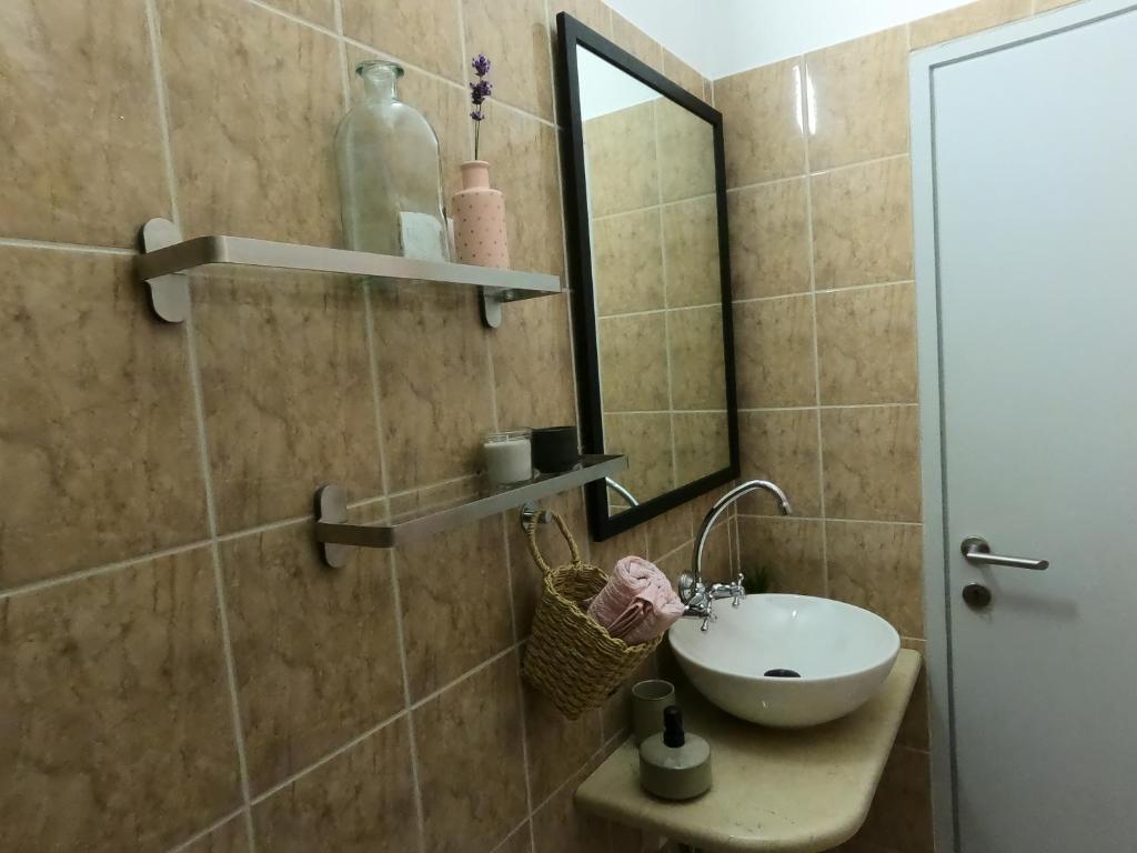 Koupelna v ubytování Moj komod