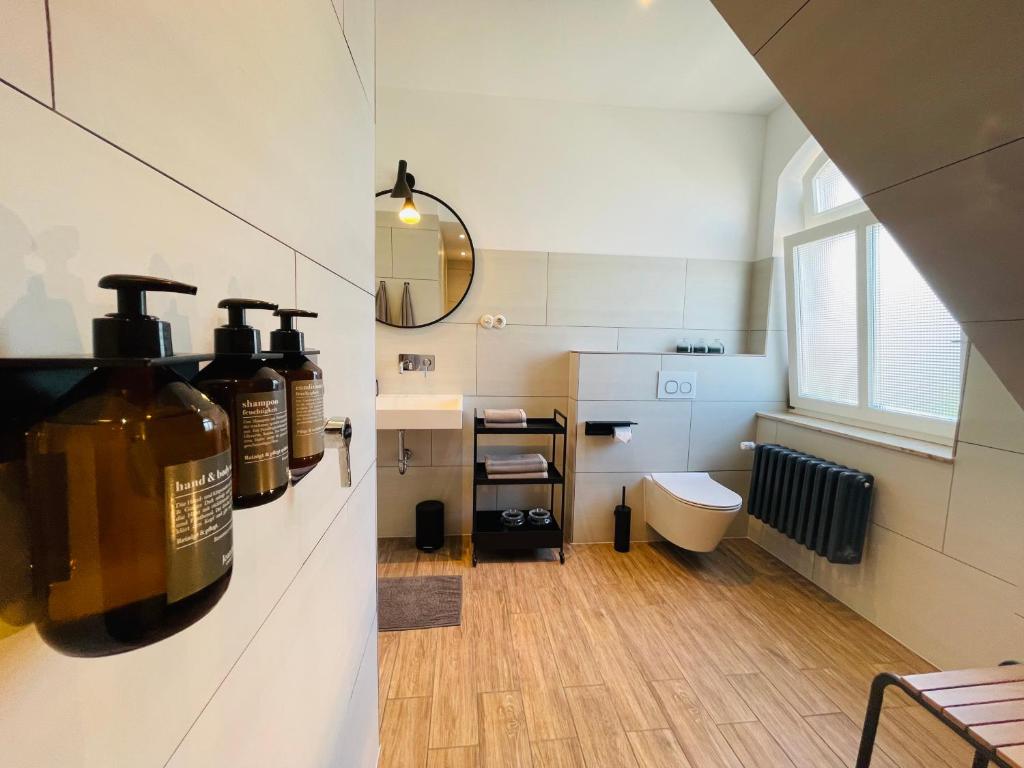 Kuchyň nebo kuchyňský kout v ubytování Kaiserliche Post Suites Bevensen-Ferienwohnung