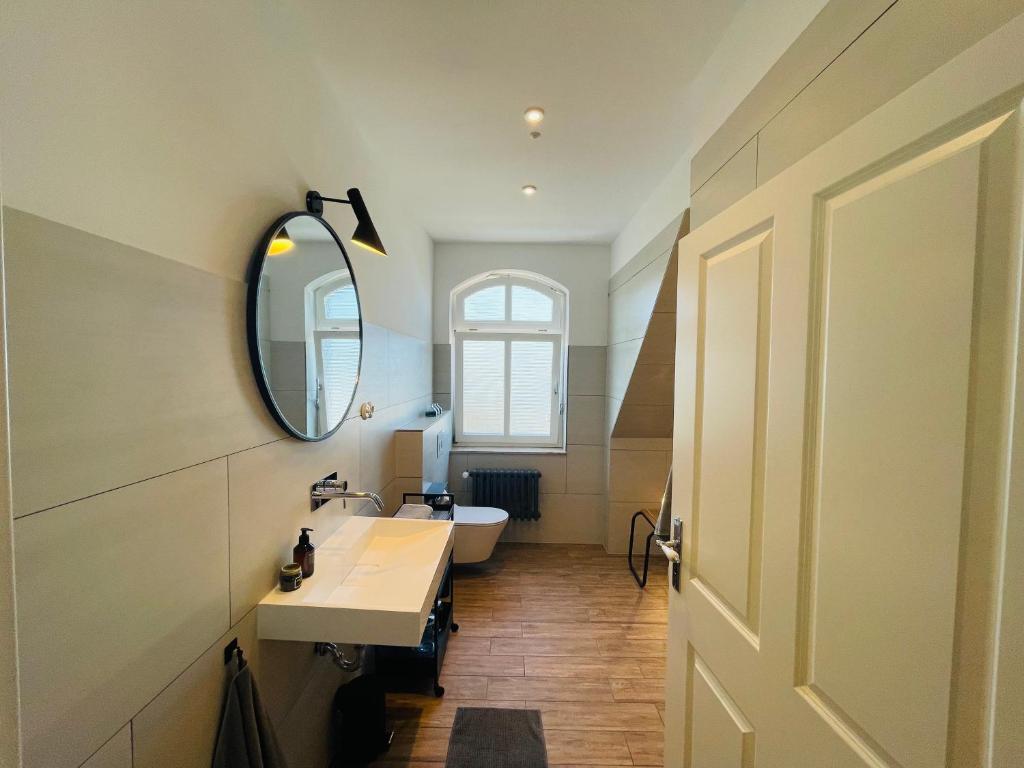 Koupelna v ubytování Kaiserliche Post Suites Bevensen-Ferienwohnung