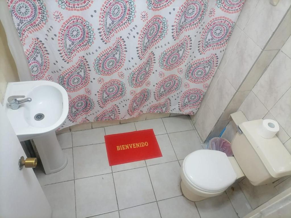 Koupelna v ubytování HOTEL ASTORE Matta 2537