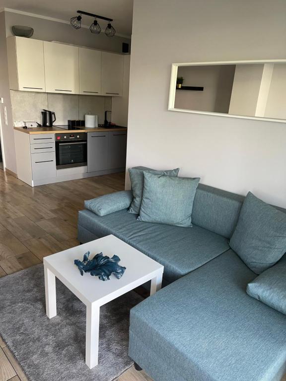 Kuchyňa alebo kuchynka v ubytovaní Apartament z basenem i ogródkiem Baltic Sun A17