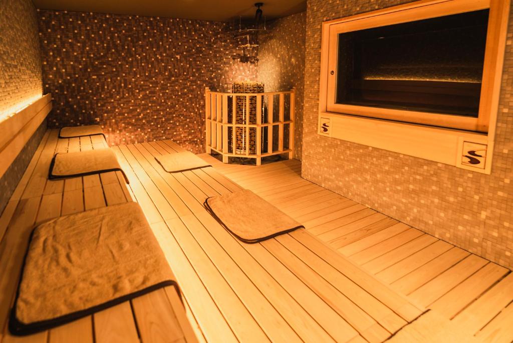 Postel nebo postele na pokoji v ubytování Hotel Grand View Takasaki