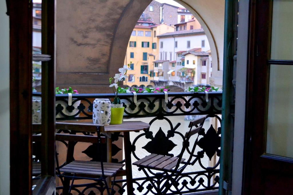 Svalir eða verönd á Pontevecchio Relais