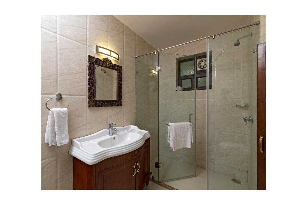Koupelna v ubytování Dera Rawatsar - Heritage Hotel