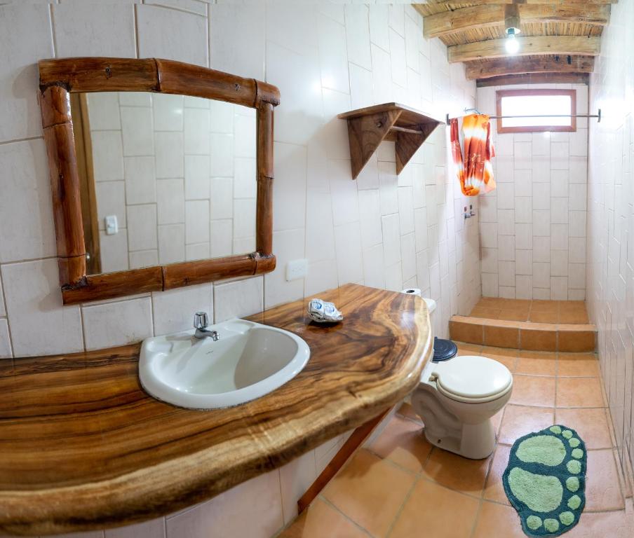 Koupelna v ubytování Hostal Rutamar
