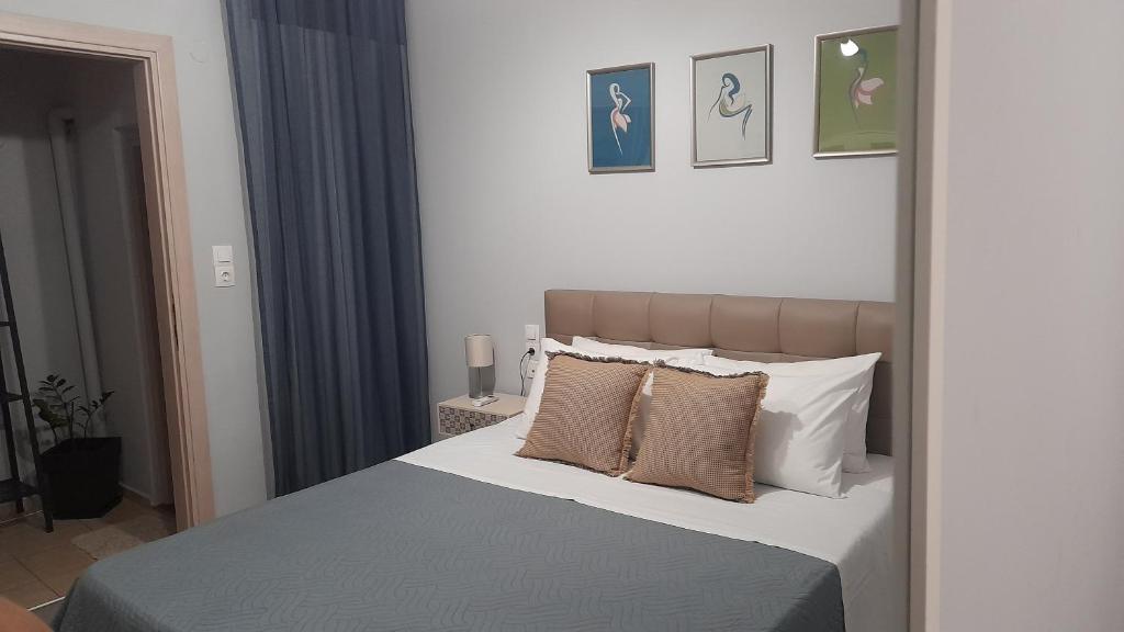 Llit o llits en una habitació de Apt22 stylish apartment close of Heraklion center