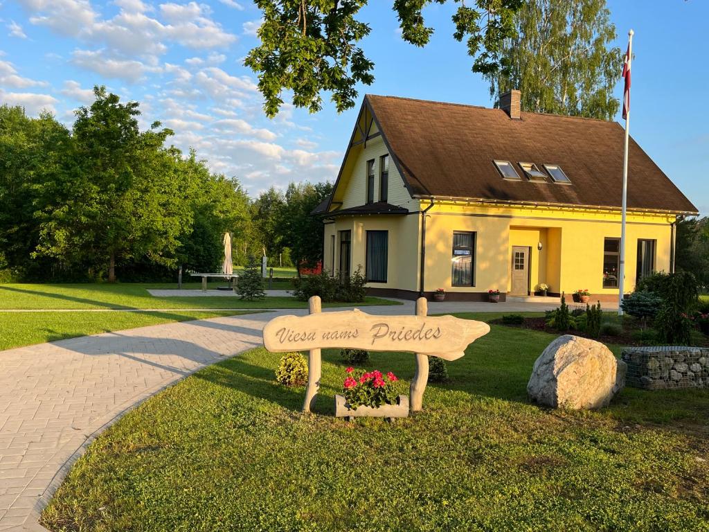 Zahrada ubytování Priedes