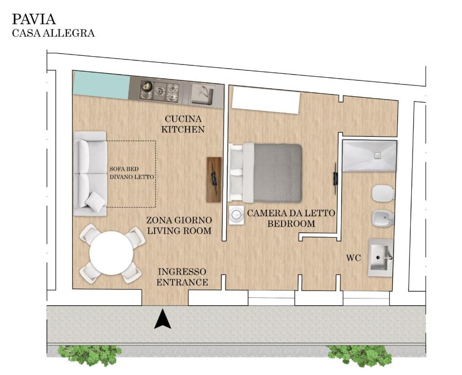 La Corte 48 - Pavia City - by Host4U - Apartamento De Una Habitación
