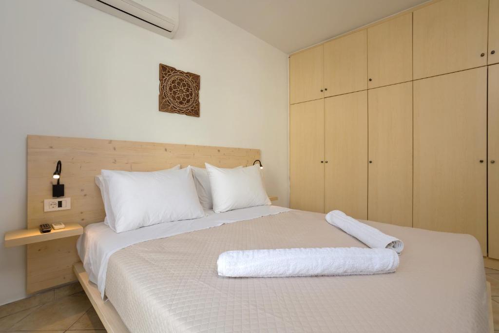 Posteľ alebo postele v izbe v ubytovaní Icabaru Zante Holiday House