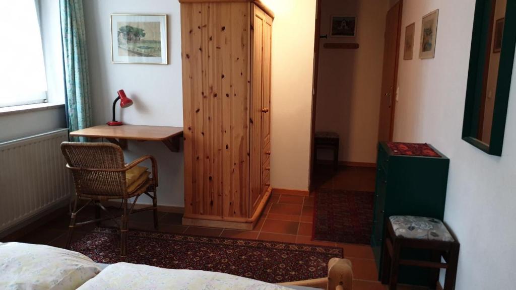 Postel nebo postele na pokoji v ubytování Ferienwohnung Westerheide