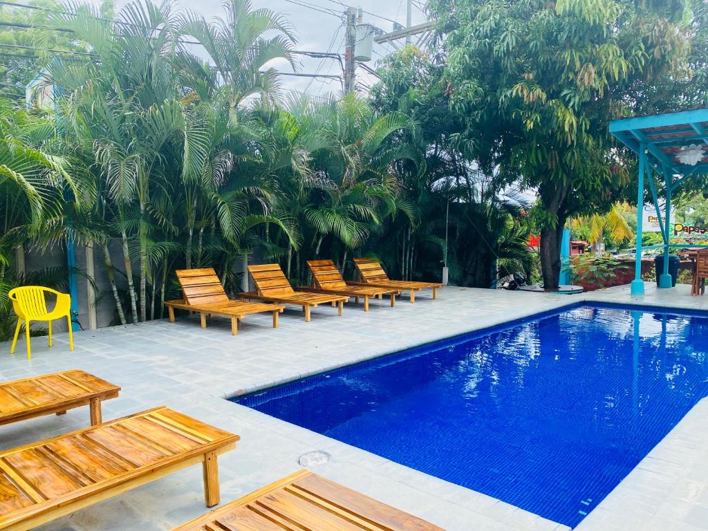 Bazén v ubytování Hotel Diversion Tropical nebo v jeho okolí