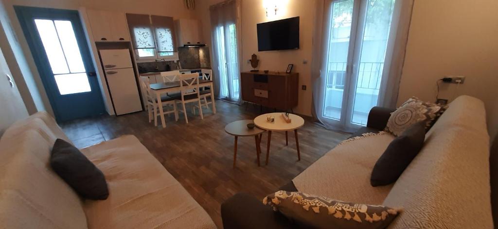 TV a/nebo společenská místnost v ubytování Central apartment