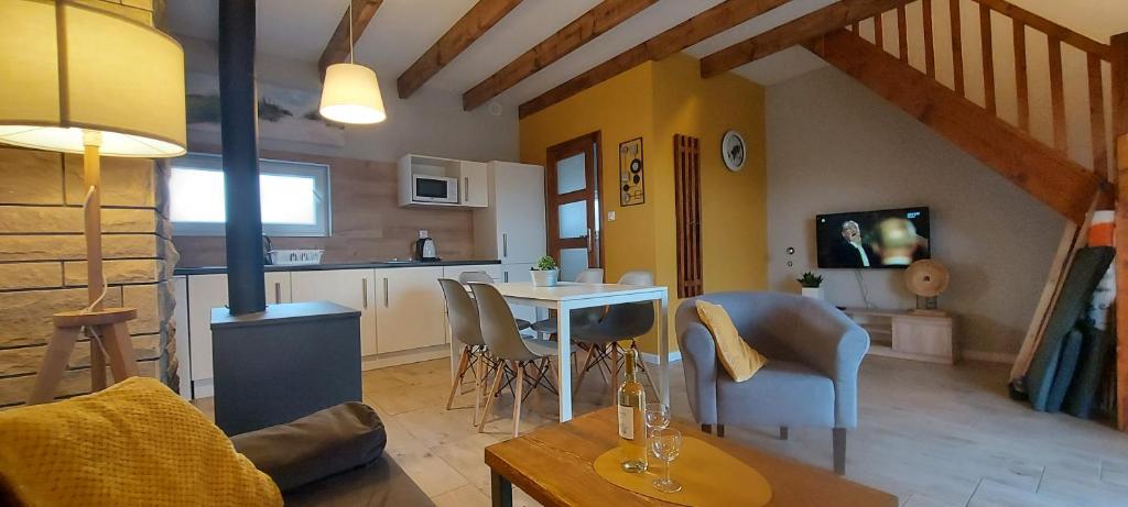 Kuchyň nebo kuchyňský kout v ubytování Corden Village