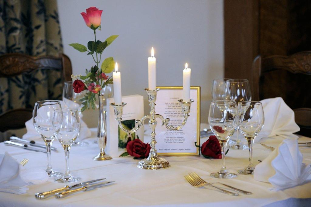Nápoje v ubytování Hotel-Spa & Restaurant Logis Domaine Langmatt