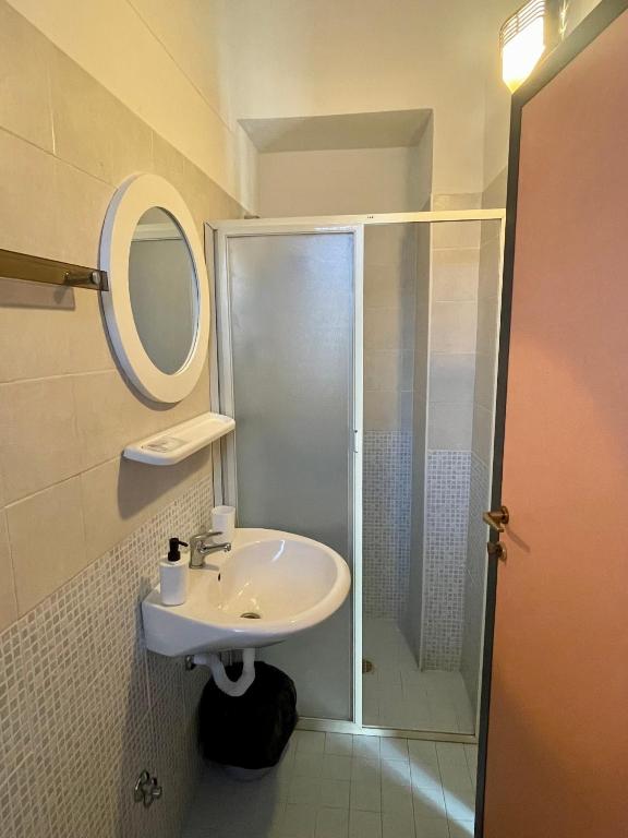 Koupelna v ubytování Hotel Adler