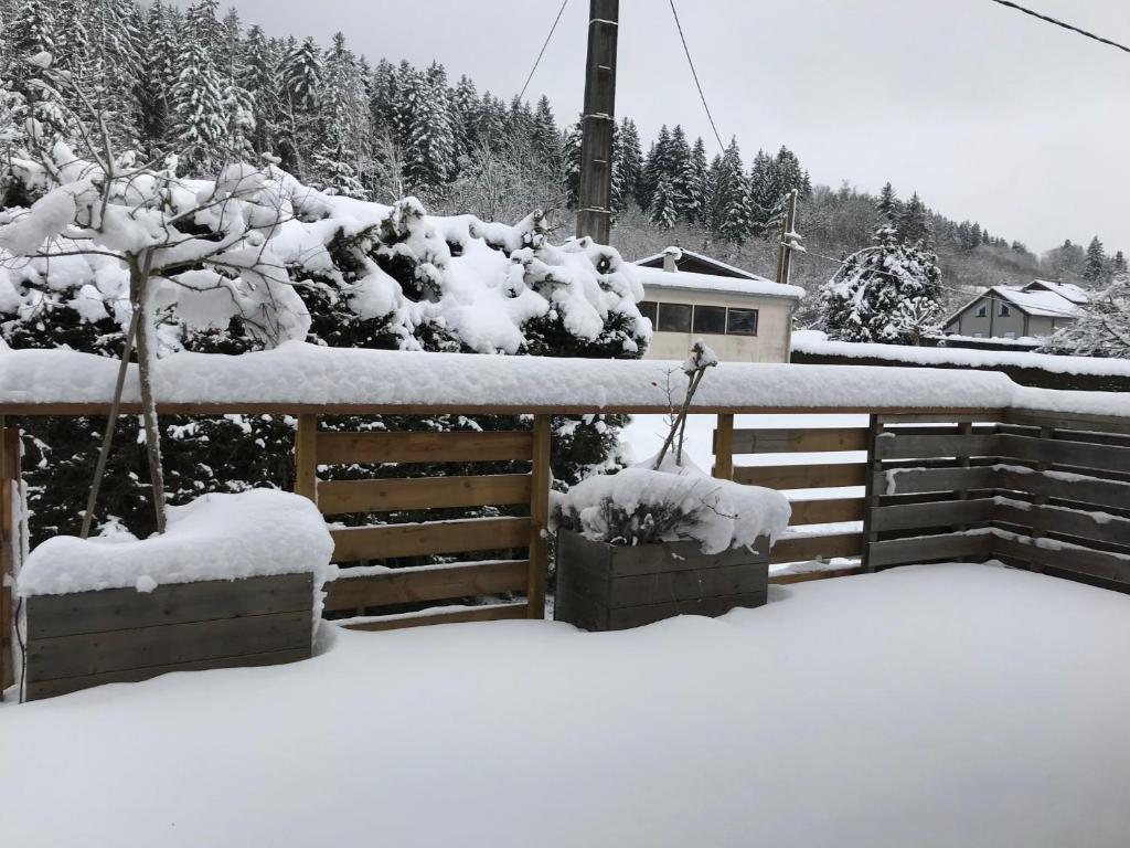 Obiekt Le Grand Sapin. Maison au calme proche commerces zimą
