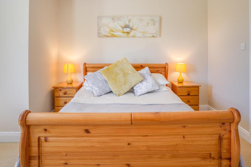 Postel nebo postele na pokoji v ubytování Fintra Beach B&B