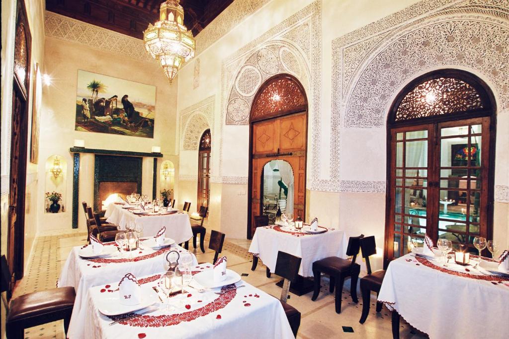 Restaurace v ubytování Riad Slitine & Spa