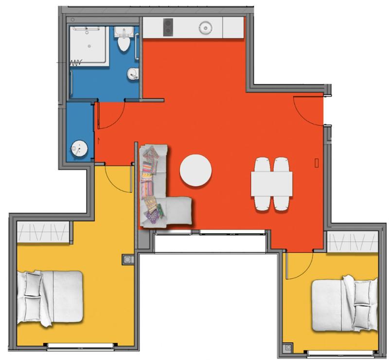 Roomie Apartment Hotel平面圖