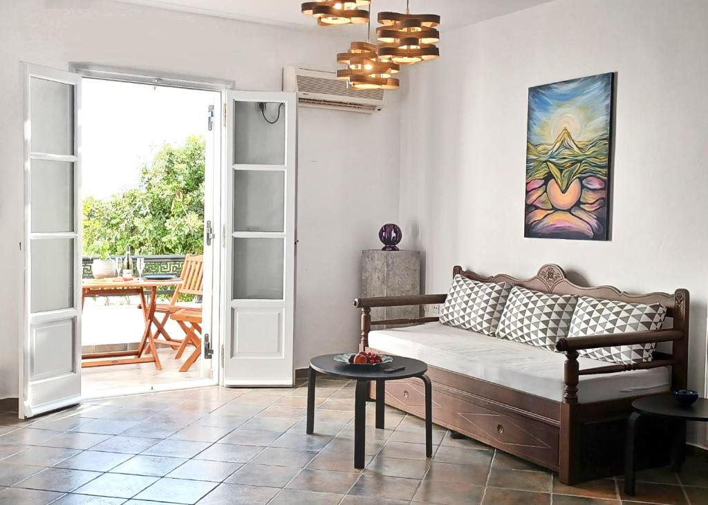 Posezení v ubytování Sea Lilies Suites