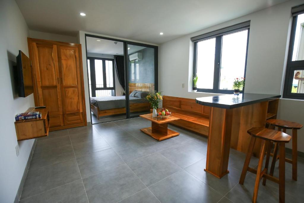 TV a/nebo společenská místnost v ubytování LH APARTMENT DA NANG