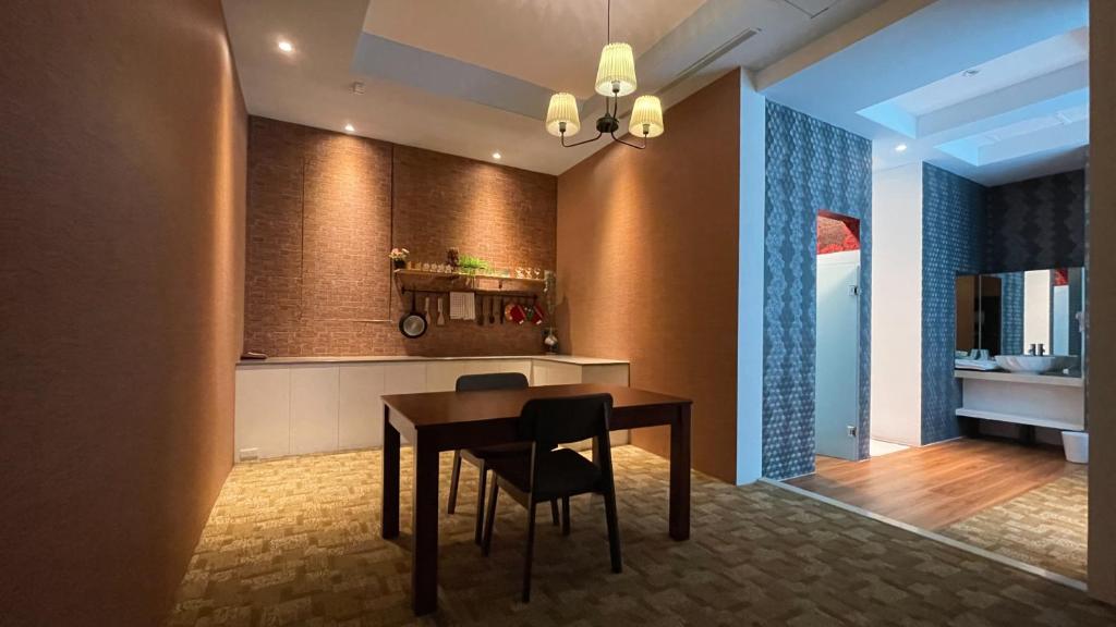 Kuchyň nebo kuchyňský kout v ubytování You Want Motel