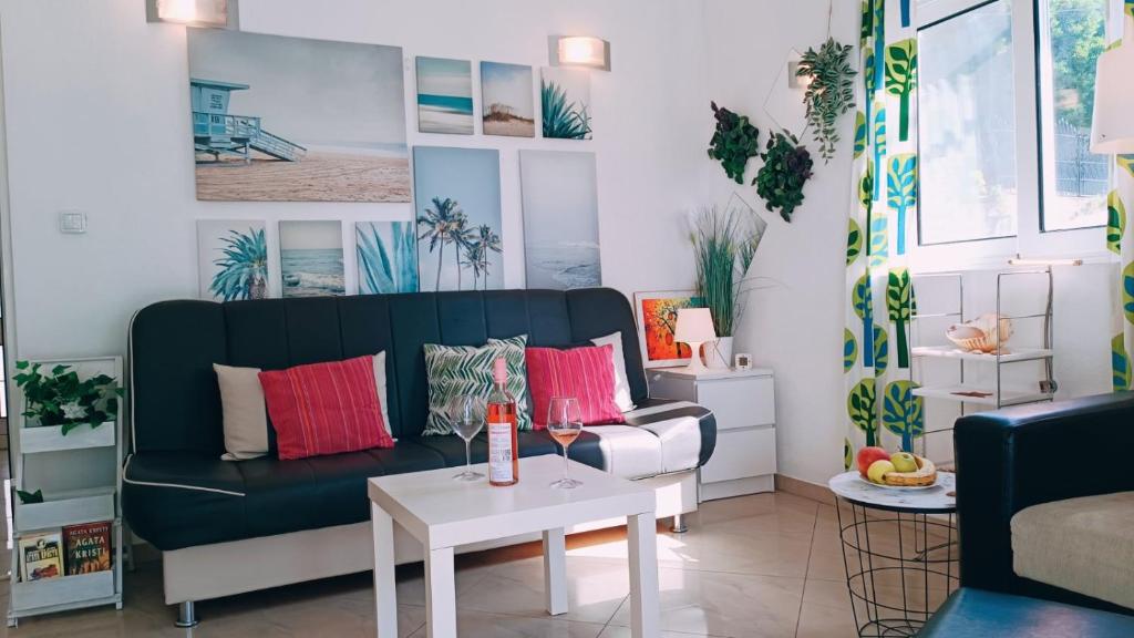 Posezení v ubytování Beach apartment with Beach chairs n.1