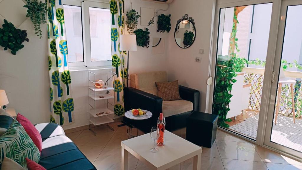 Posezení v ubytování Beach apartment with Beach chairs n.1