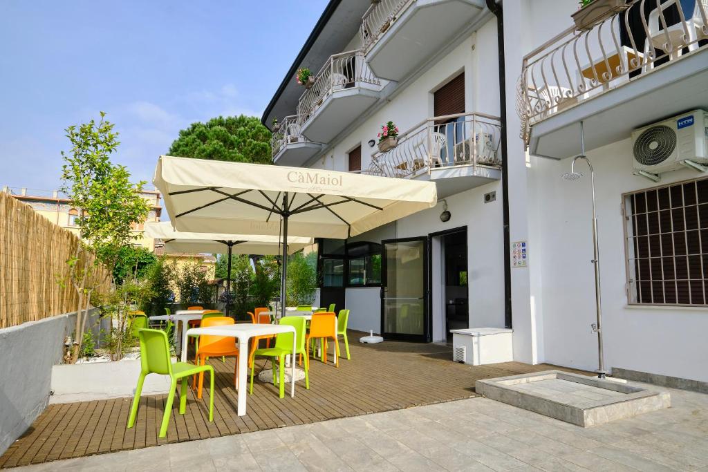 Patio nebo venkovní prostory v ubytování HOTEL VITTORIA