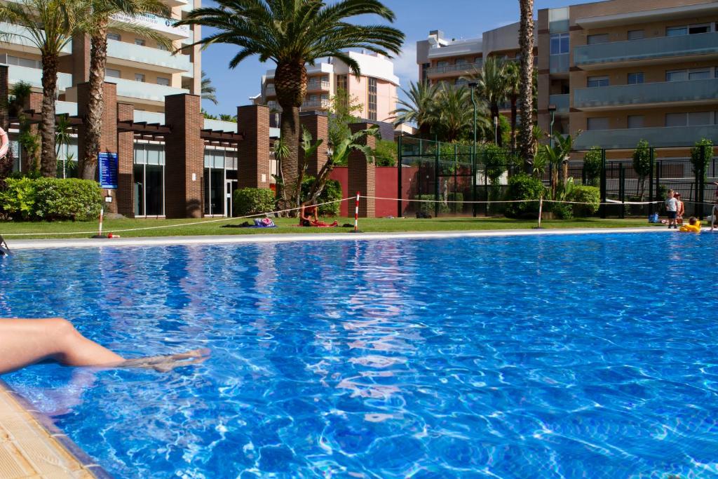 Bazén v ubytování IBERSOL SPA AQQUARIA SUITES nebo v jeho okolí