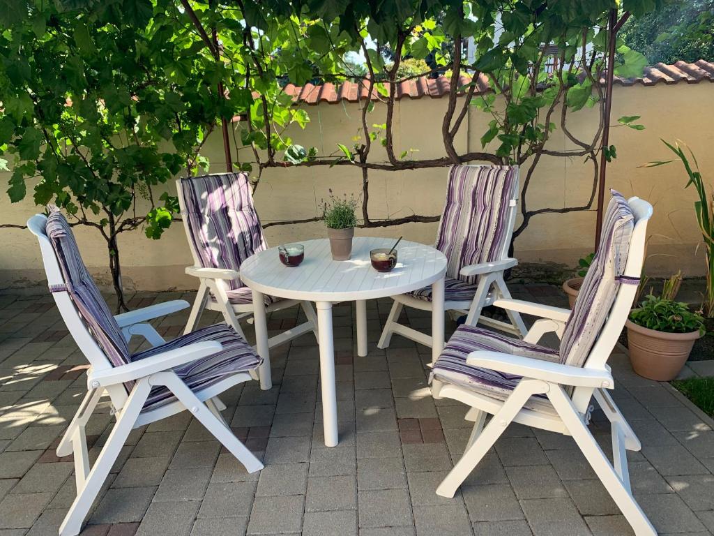 Patio lub wspólna przestrzeń na świeżym powietrzu w obiekcie Apartman TinaSol
