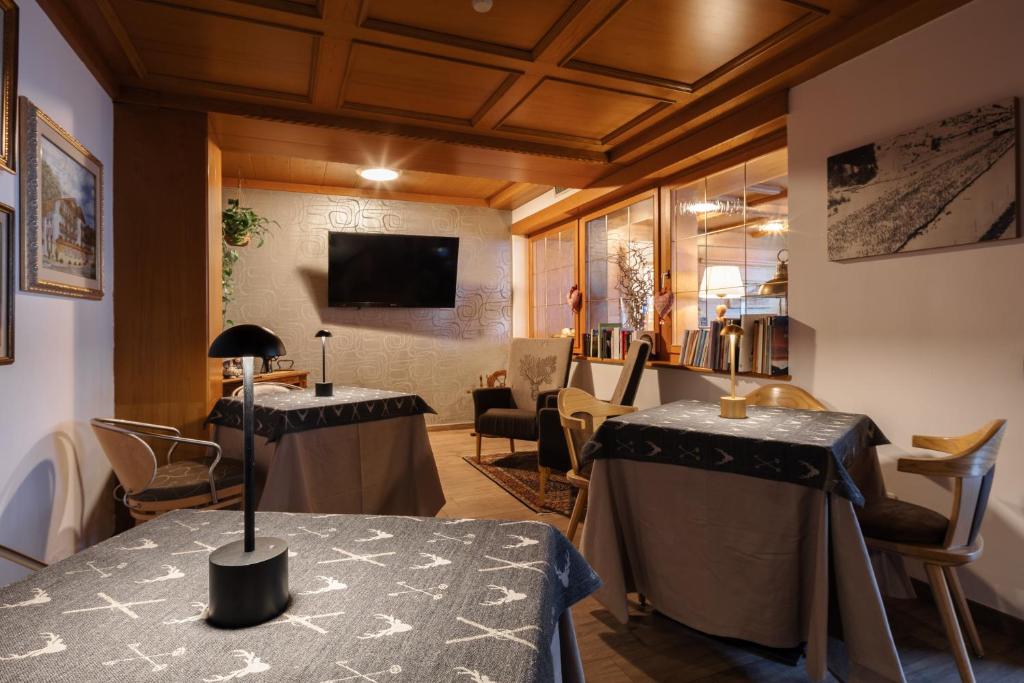 TV a/nebo společenská místnost v ubytování Hotel Nele