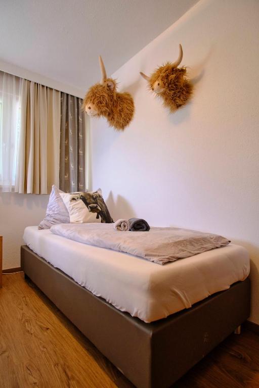 Letto o letti in una camera di Pension Rainer