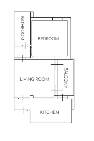 The floor plan of Casa Emmeti