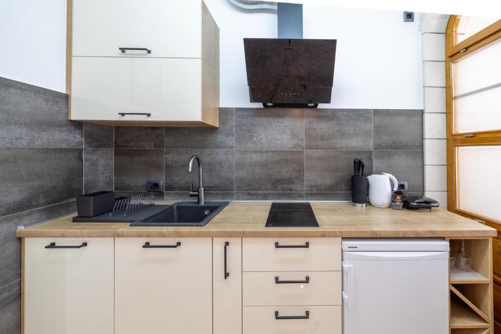 Kuchyň nebo kuchyňský kout v ubytování Family apartments - Guesthouse Vranješ