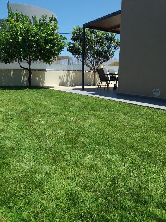 A garden outside Chania Olive Home