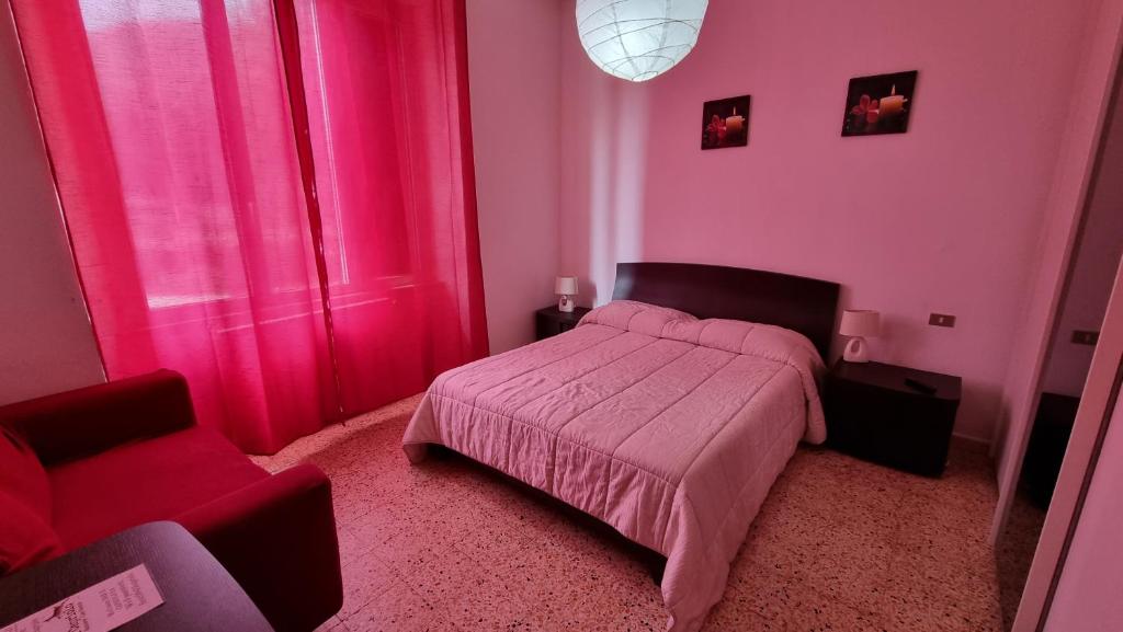 A bed or beds in a room at Il Capriolo