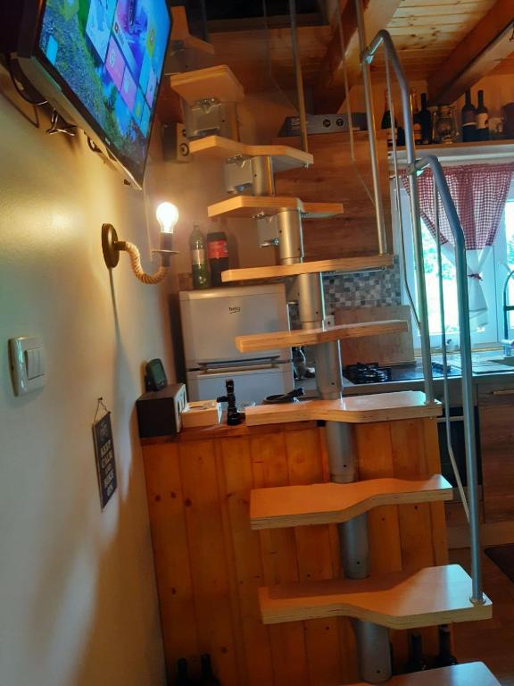 Kuchyň nebo kuchyňský kout v ubytování Green House